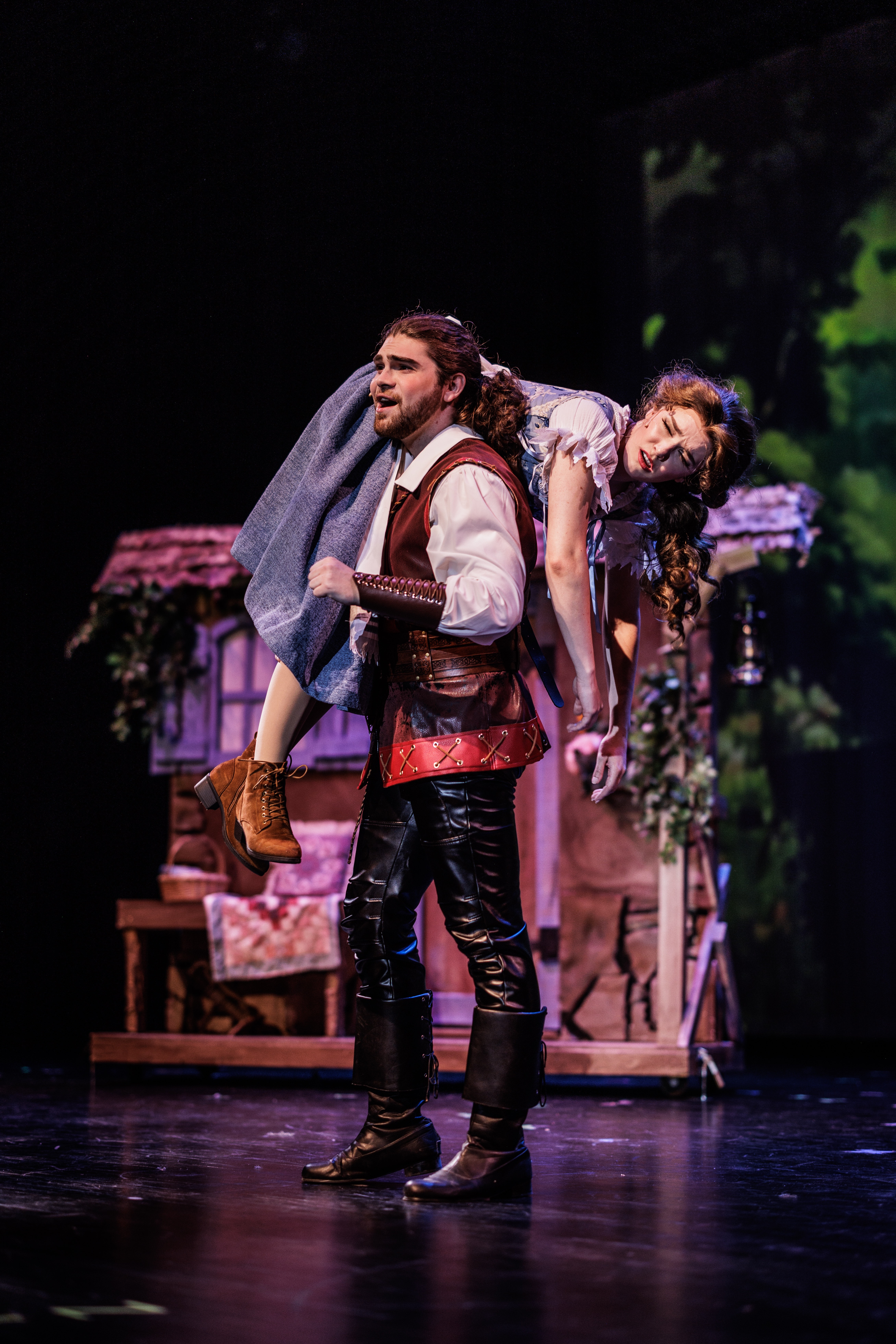 Carrying a fellow performer over my shoulder